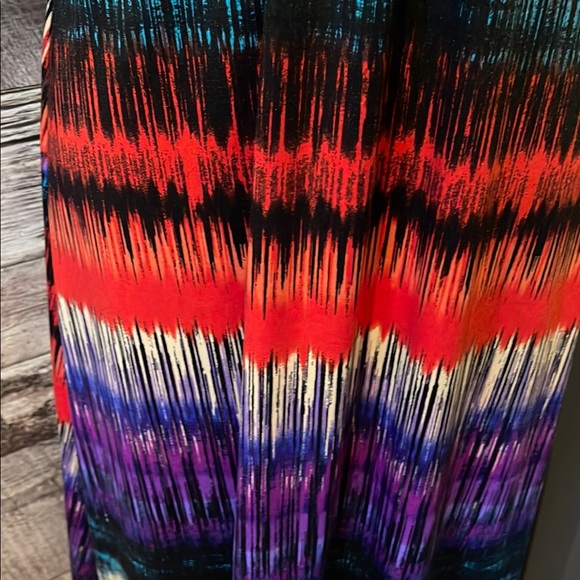 Multicolor Strapless Maxi Dress - Picture 3 of 5